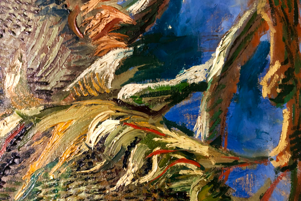 Four Sunflowers (detail)